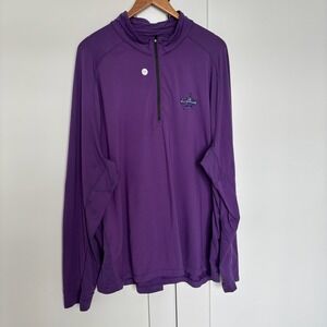 Majestic MLB All Star Game 2021 Pullover Long Sleeve Shirt Purple Men Large